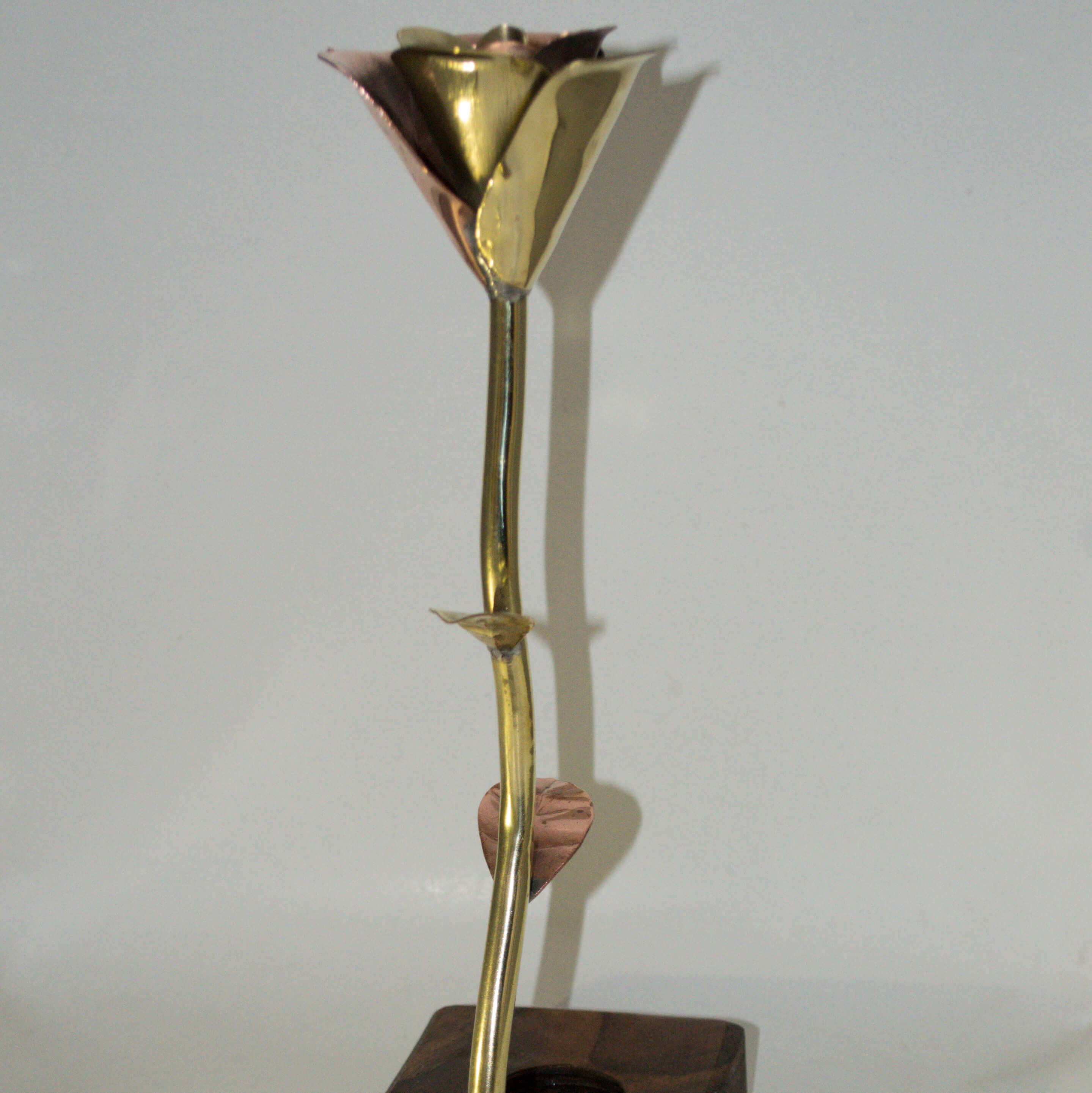 Metal Rose Oil Holder