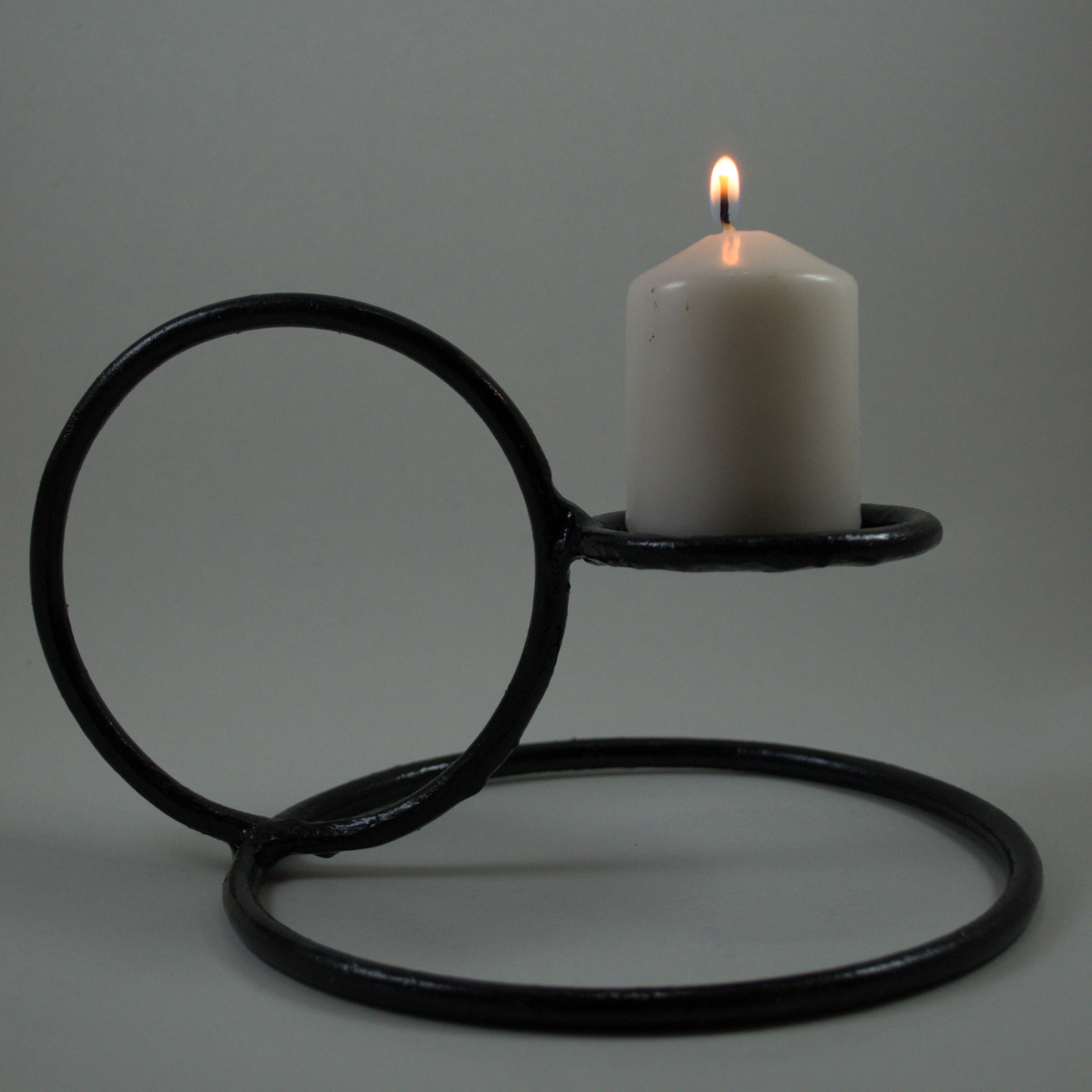 Modern Iron Loop Candle Holder