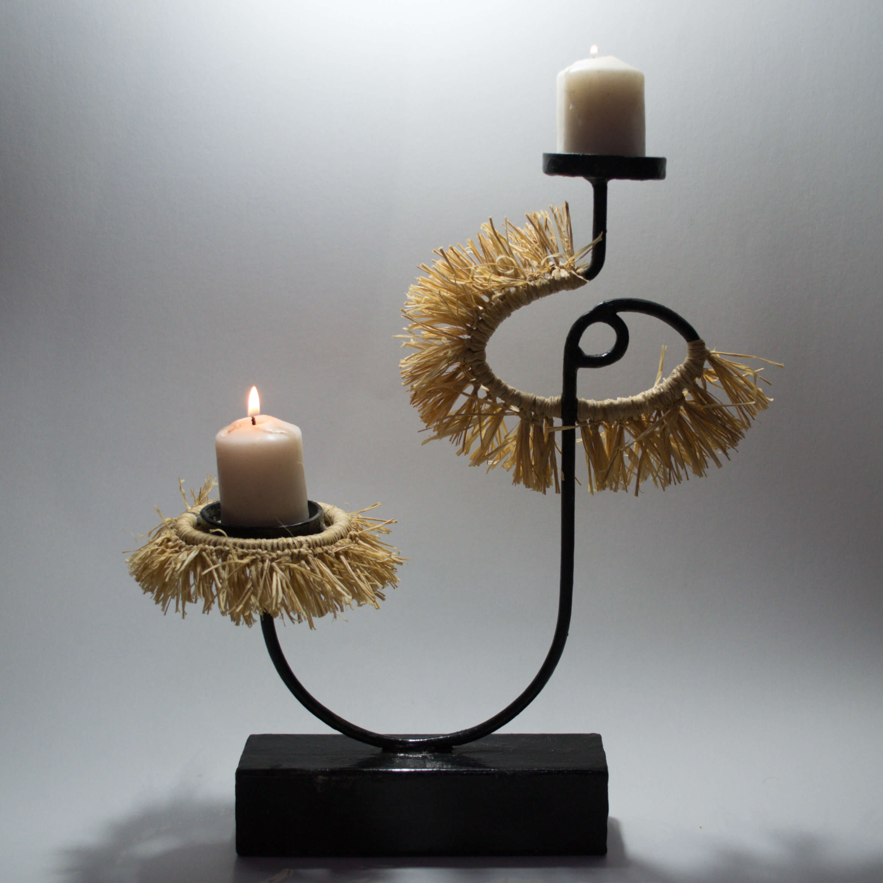 Straw Candle Holder – Eye Design
